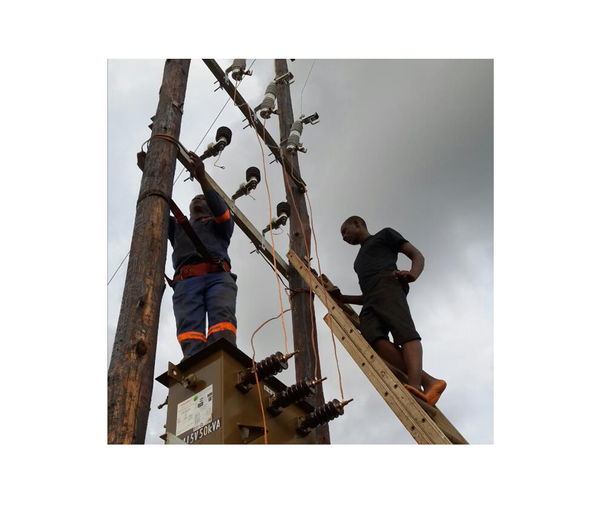 Electrical cables and transformers in Harare Zimbabwe
